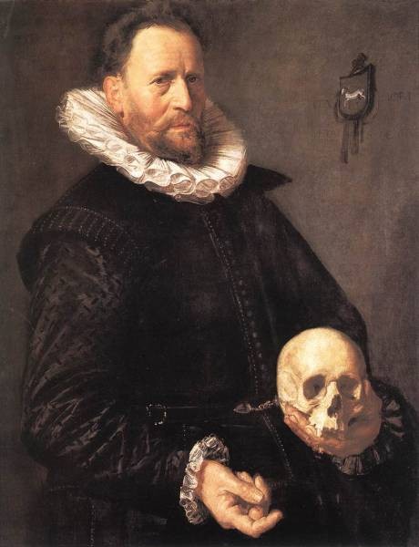 Portrait of a Man Holding a Skull WGA